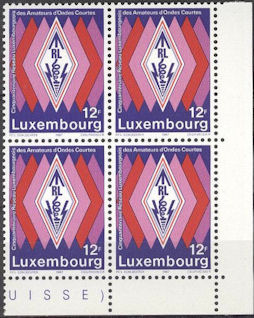 LUXEMBURGO - 1987 - 50 aniversario Reseau Luxembourgeois des Amateurs d'Ondes Courtes [RL]